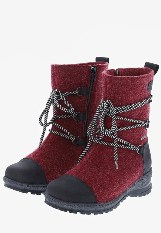 Pomar Winterstiefel Koli GTX (Filzstiefel, wasserdicht, breit, extrem warm) rot Damen